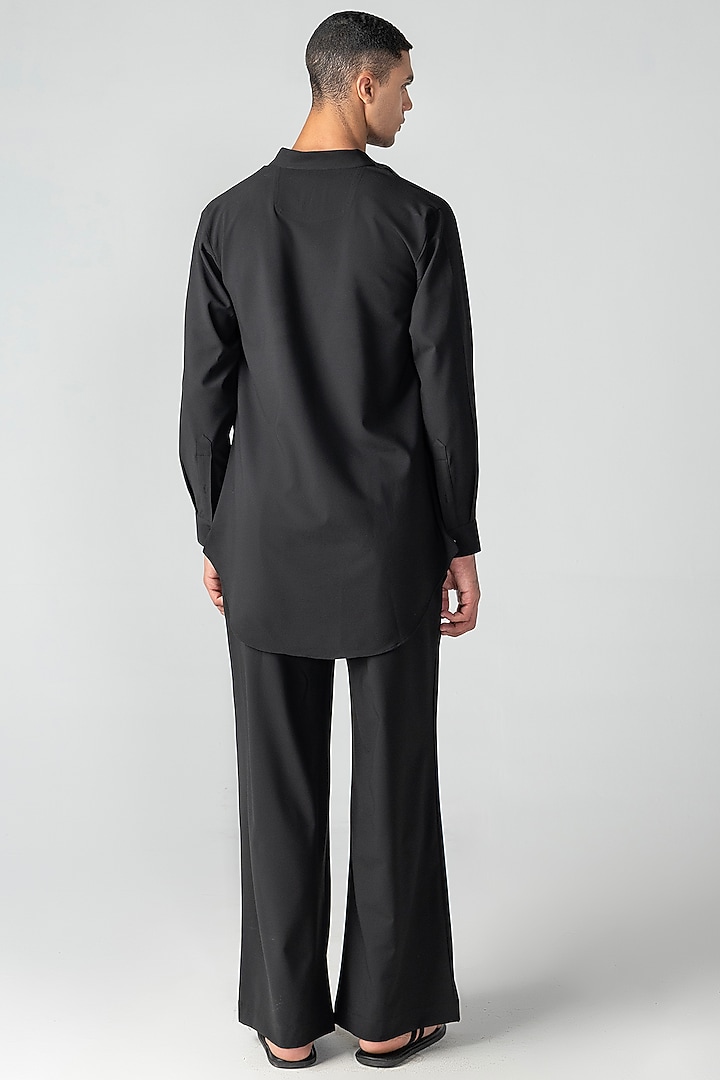 Black Crepe Co-Ord Set by AMIT ARORA at Pernia's Pop Up Shop