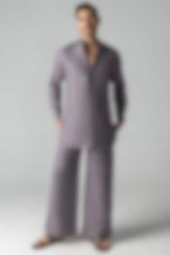 Mauve Crepe Co-Ord Set by AMIT ARORA at Pernia's Pop Up Shop