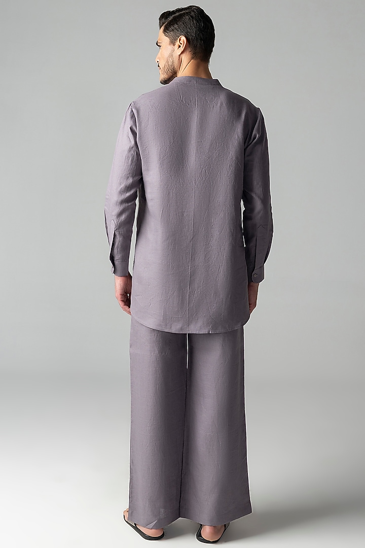 Mauve Crepe Co-Ord Set by AMIT ARORA at Pernia's Pop Up Shop