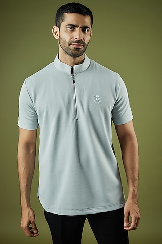 Mint Knit T-Shirt by AMIT ARORA