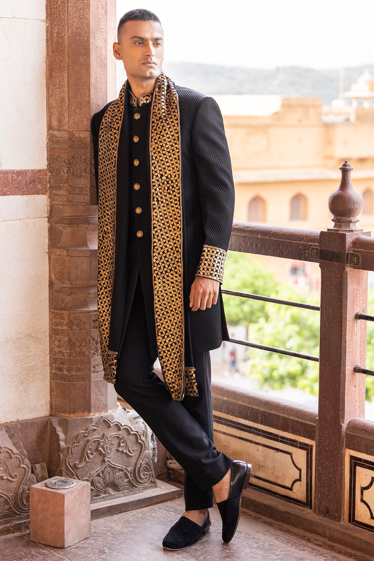 Royal Designer Groom Sherwani with Punjabi Turban #GN85 | Sherwani, Sherwani  for men wedding, Wedding outfits for groom