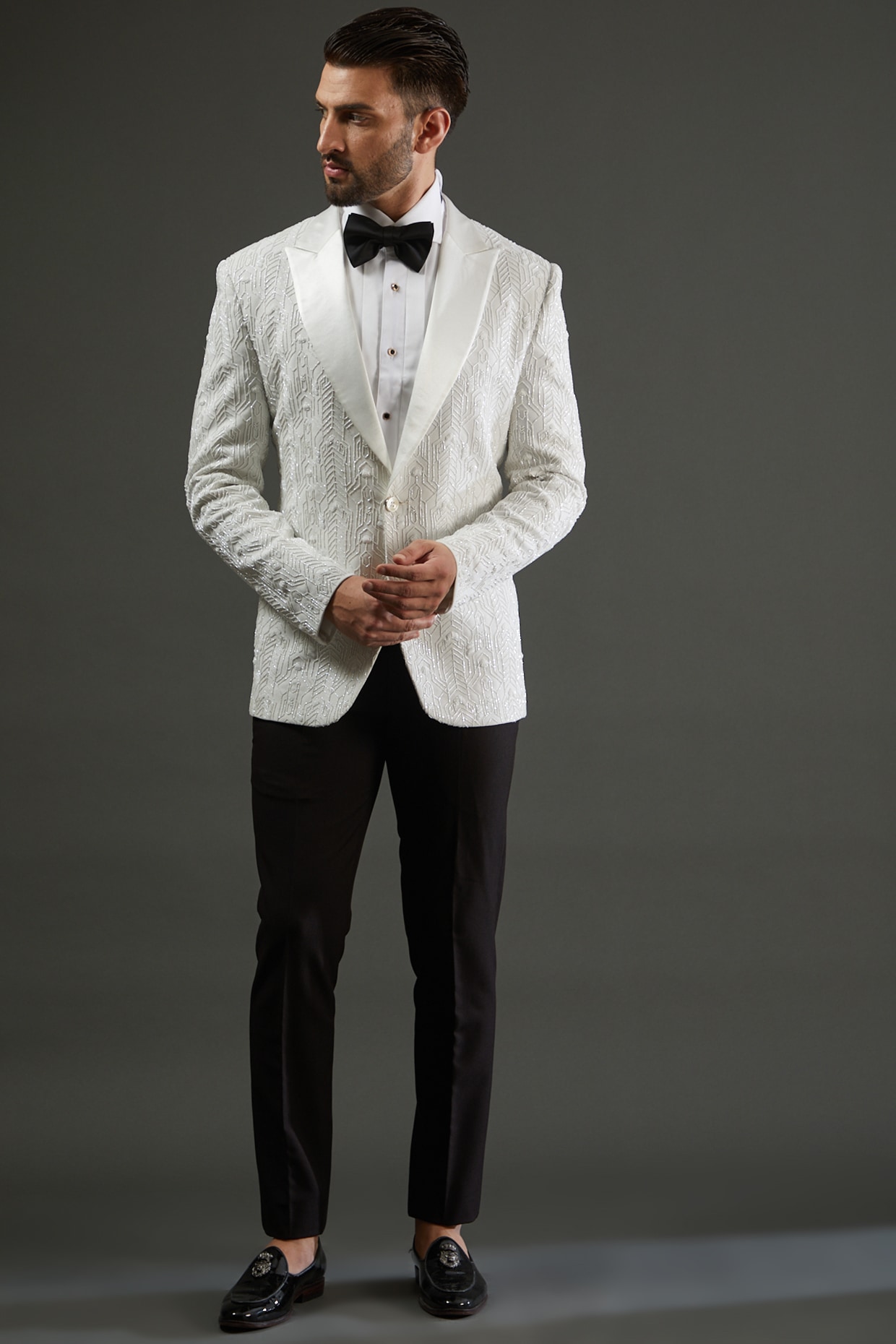 Shops designer white tuxedo