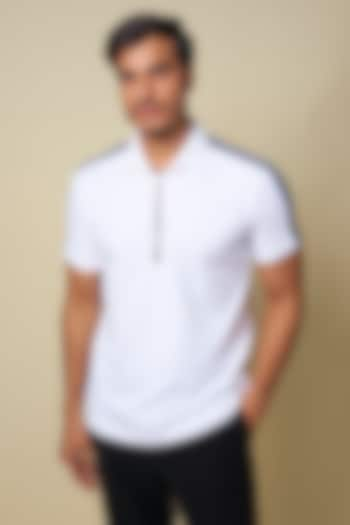 White Knit T-shirt by AMIT ARORA