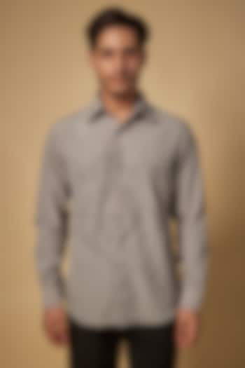 Beige Polysonic Party Wear Shirt by AMIT ARORA at Pernia's Pop Up Shop