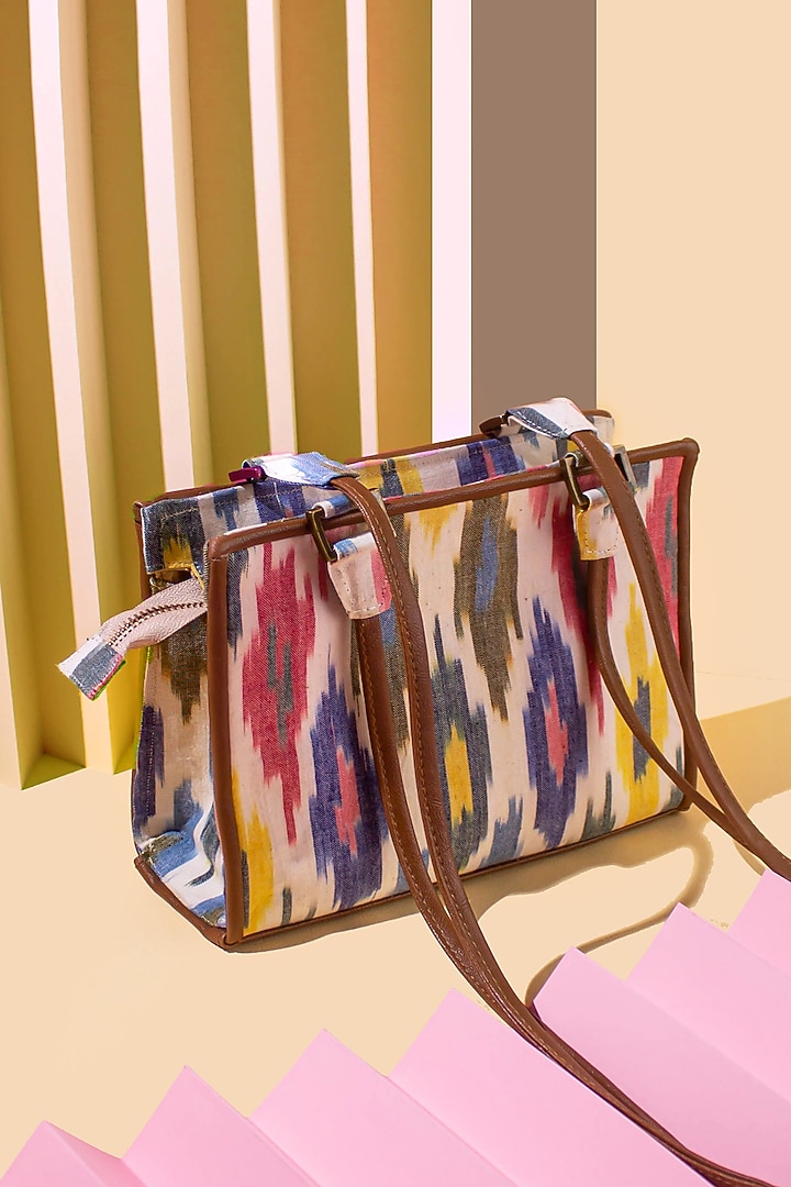 Multi Colored Ikat Sling Bag by AMYRA at Pernia's Pop Up Shop