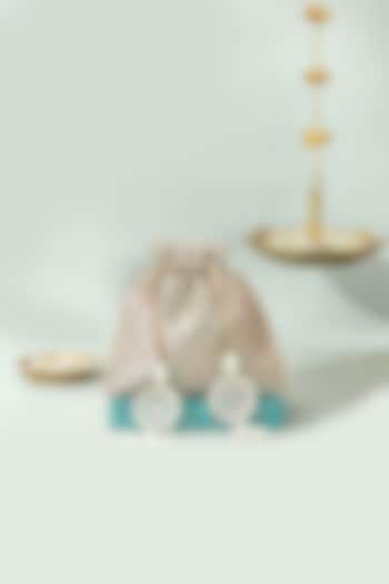 Ice Blue Pure Banarasi Silk Potli by AMYRA at Pernia's Pop Up Shop