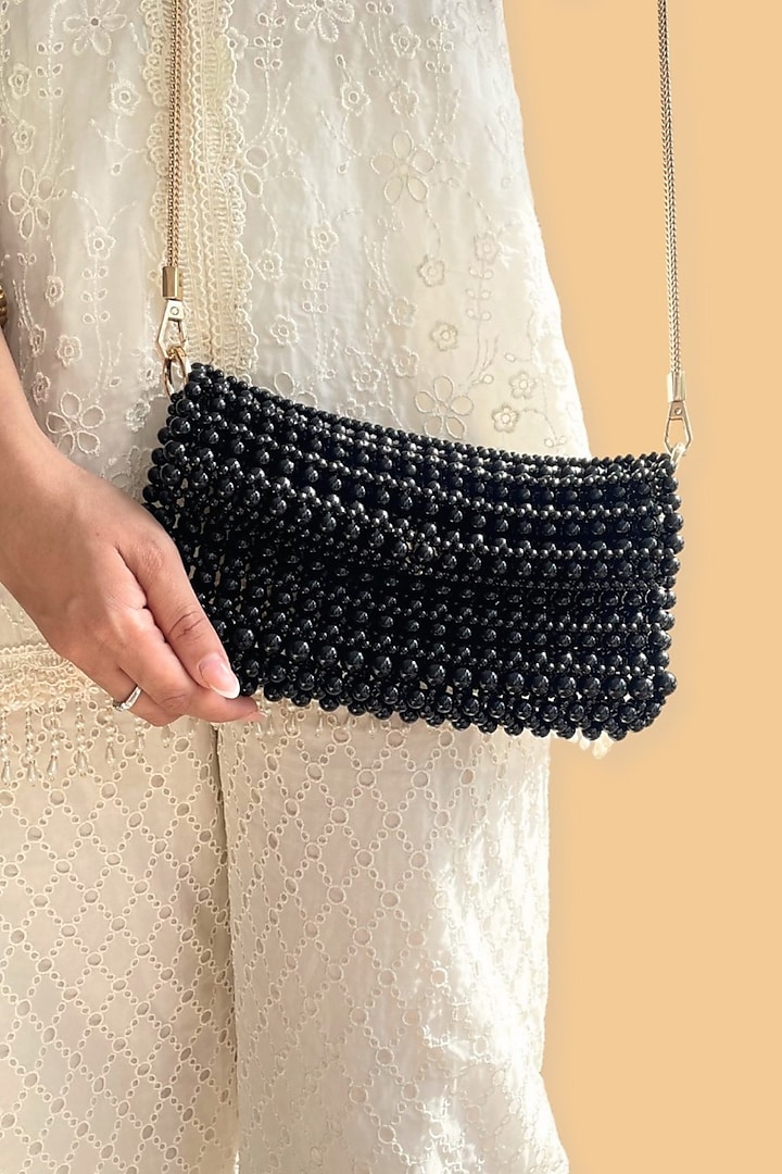 Black Pearl Handbag by AMYRA at Pernia's Pop Up Shop