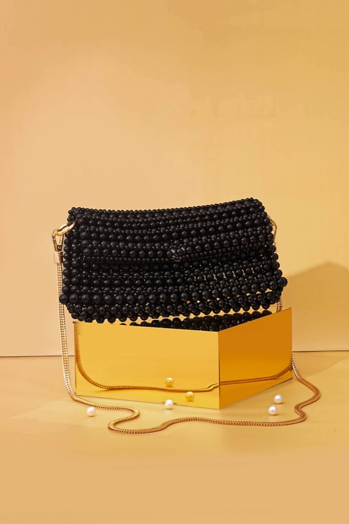 Black Pearl Handbag by AMYRA at Pernia's Pop Up Shop