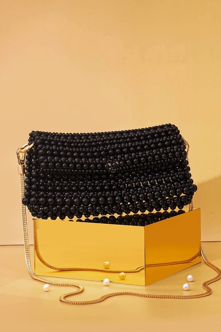 Black Pearl Handbag by AMYRA at Pernia's Pop Up Shop