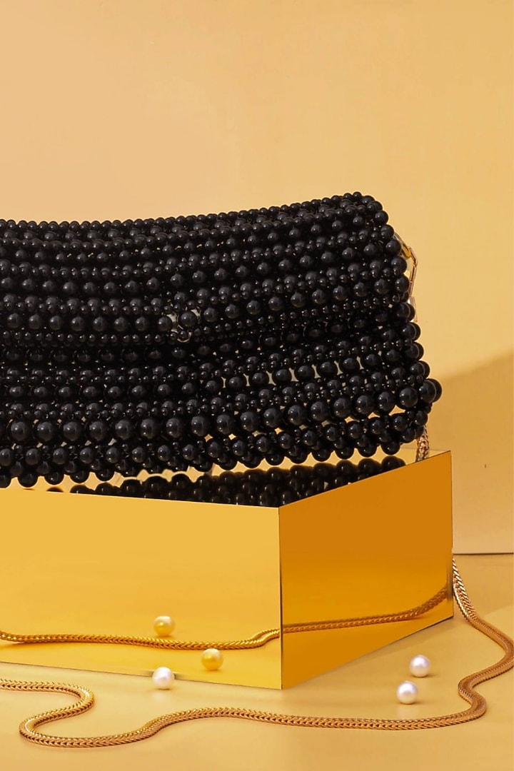 Black Pearl Handbag by AMYRA at Pernia's Pop Up Shop