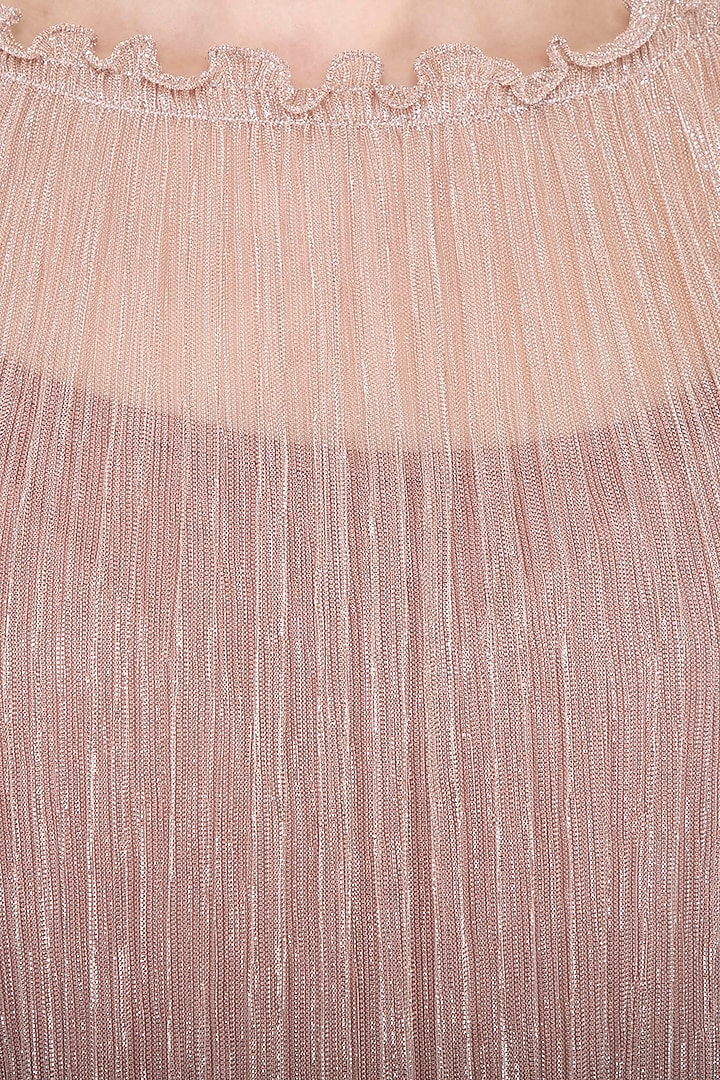 Peach Drape Skirt Vacation Dress by AMIT GT at Pernia's Pop Up Shop
