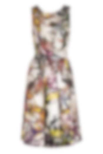 Multicolored Printed Frock Dress by AMIT GT