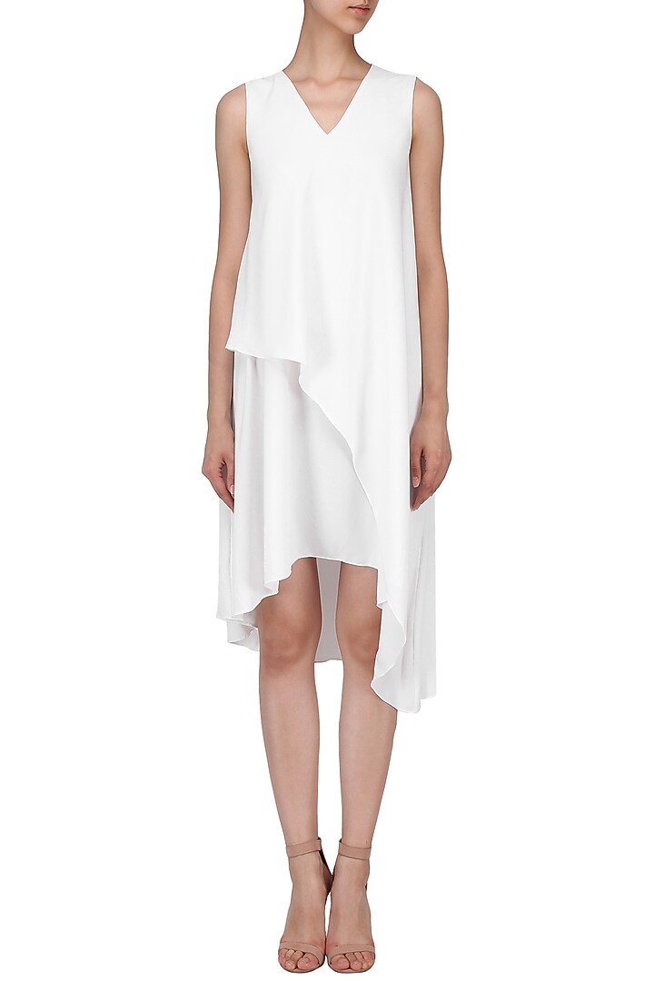 White Layered Dress available only at Pernia's Pop Up Shop.