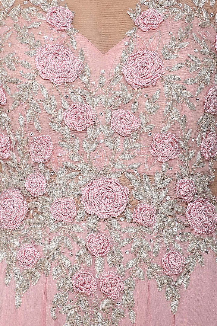 Pink embroidered gown available only at Pernia's Pop Up Shop.