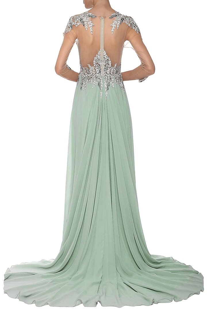 Sea green embroidered gown available only at Pernia's Pop Up Shop.