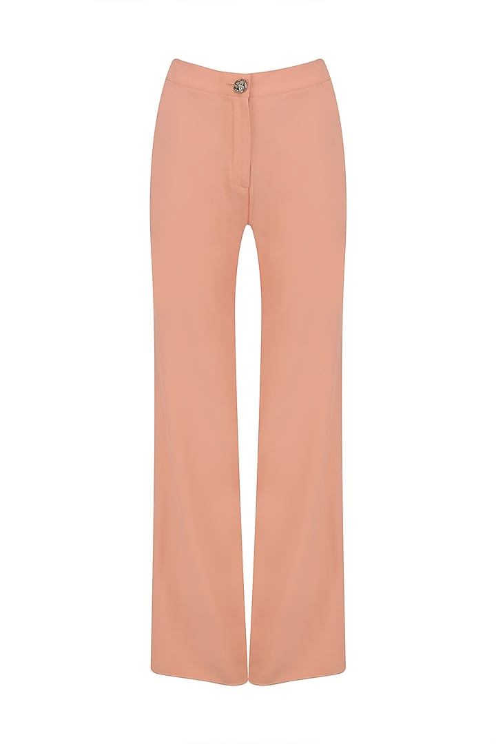 Salmon Wide Legged Trousers by AMIT GT