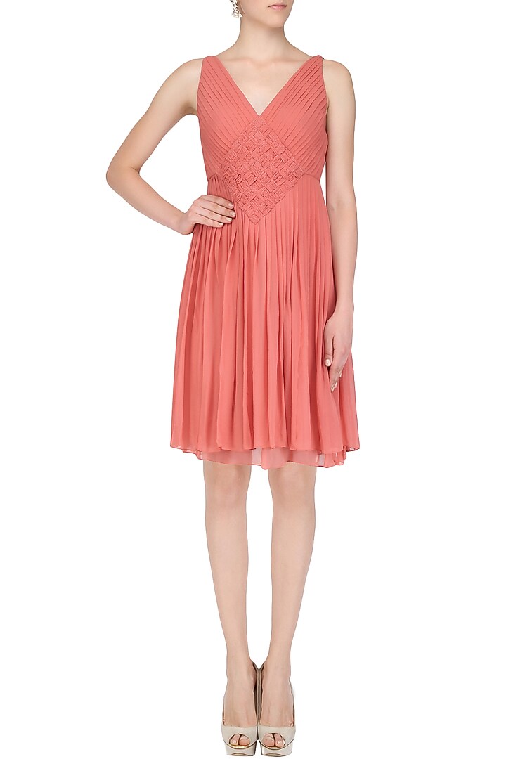 Rasberry pink draped dress available only at Pernia's Pop Up Shop.