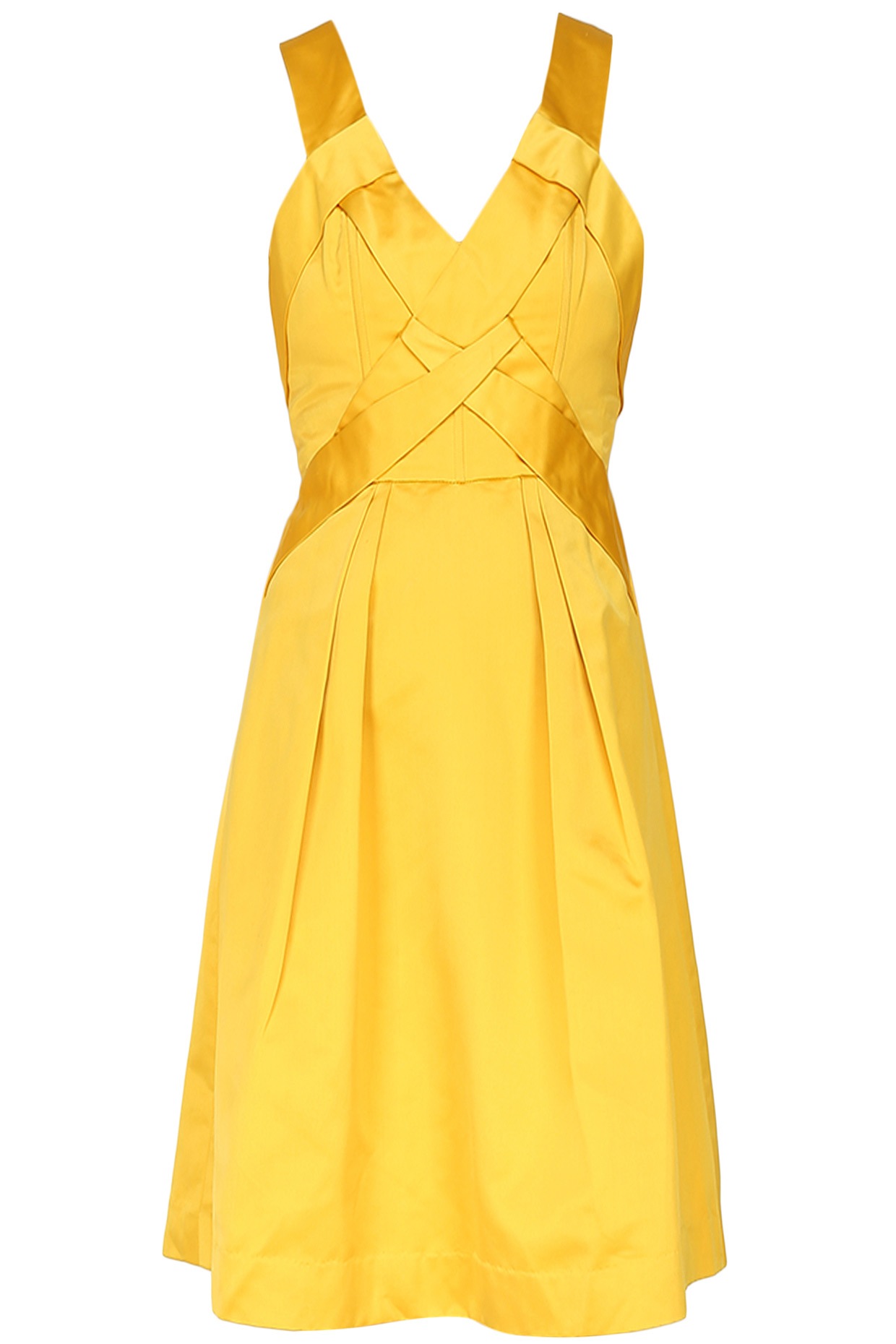 canary yellow dress