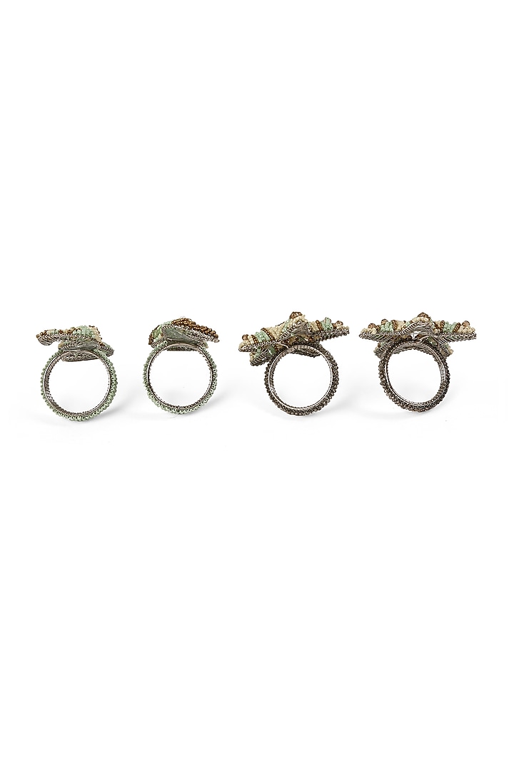 Sealife Beaded Napkin Rings (Set of 4) by Amoliconcepts at Pernia's Pop Up Shop