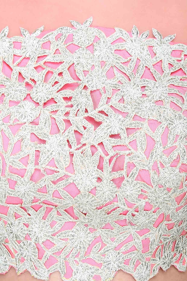 Pale pink gota patti embroidered lehenga set available only at Pernia's Pop Up Shop.