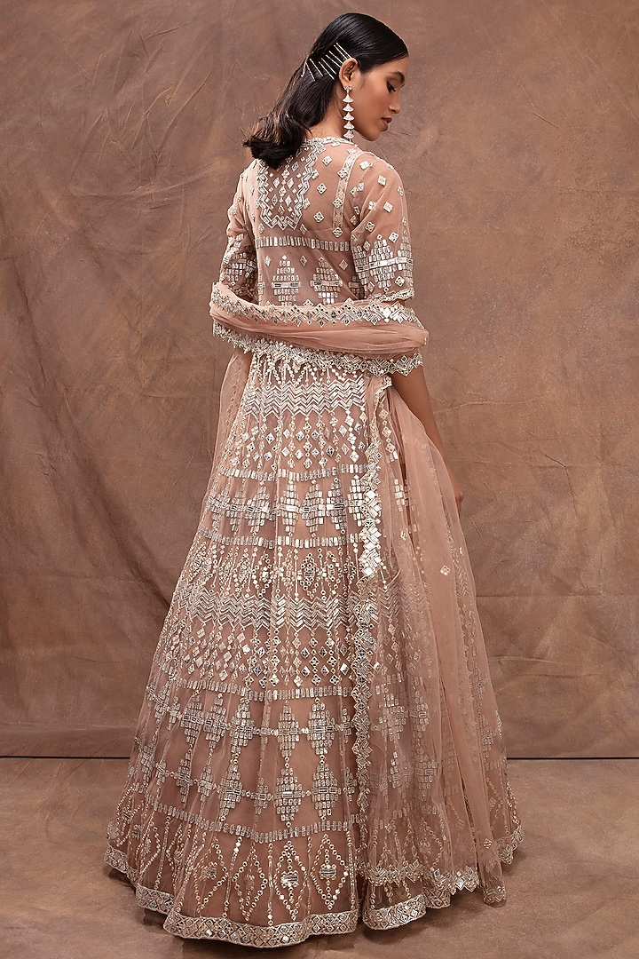 Gold Embroidered Jacket Bridal Lehenga Set by Aneesh Agarwaal at Pernia's Pop Up Shop