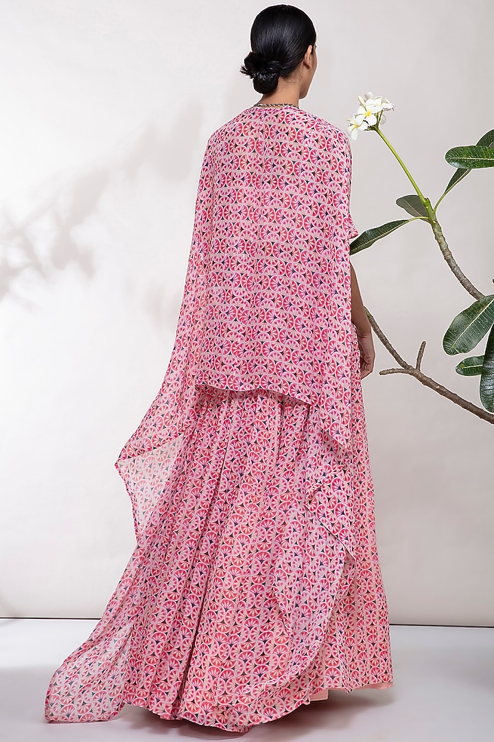 Pink Mirror Embroidered Wedding Lehenga Set by Aneesh Agarwaal PRET at Pernia's Pop Up Shop