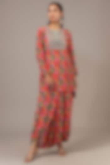 Emerald Crepe Dhoti Set by Aneesh Agarwaal PRET at Pernia's Pop Up Shop