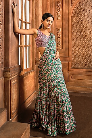 Pure Satin Silk Designer Made Saree With Blouse for Reception, Wedding &  Partywear Wear Premium Soft Silk Saree, Bride's Maid Sarees Blouse -   Israel