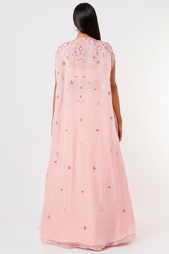 Blush Pink Embroidered Wedding Lehenga Set by Aneesh Agarwaal PRET at Pernia's Pop Up Shop
