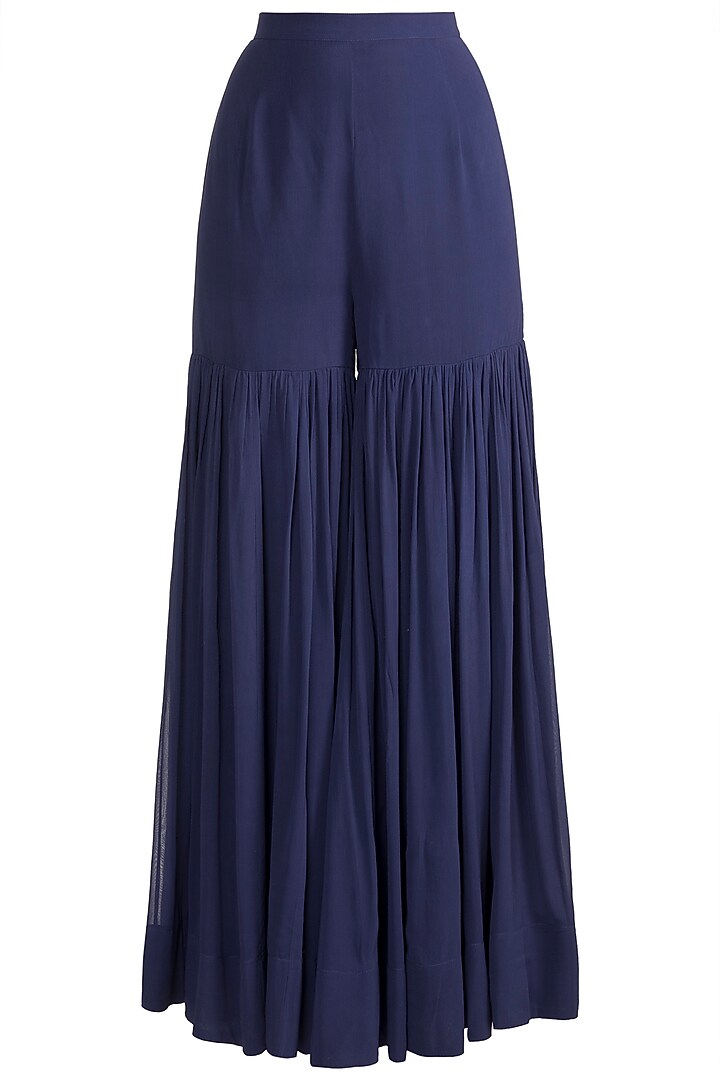 Purple Embroidered Cape Kurta With Gharara by Aneesh Agarwaal PRET at Pernia's Pop Up Shop