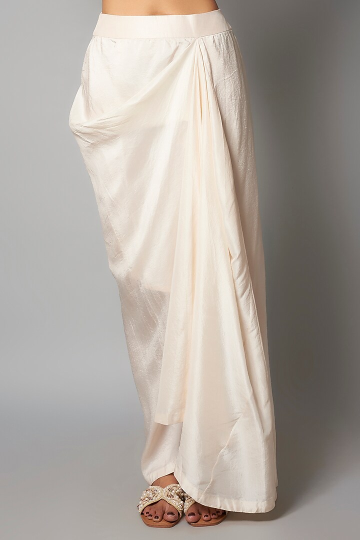 White Organza Skirt Set by Aneesh Agarwaal at Pernia's Pop Up Shop