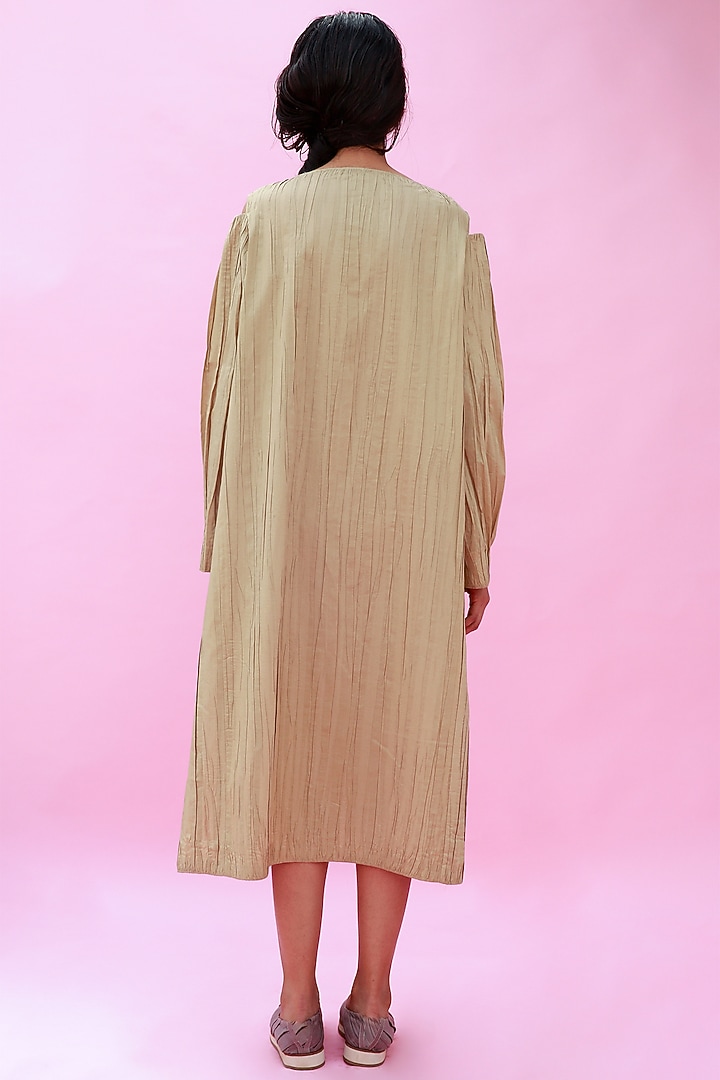Yellow Crinkled Vacation Dress by Antar Agni at Pernia's Pop Up Shop