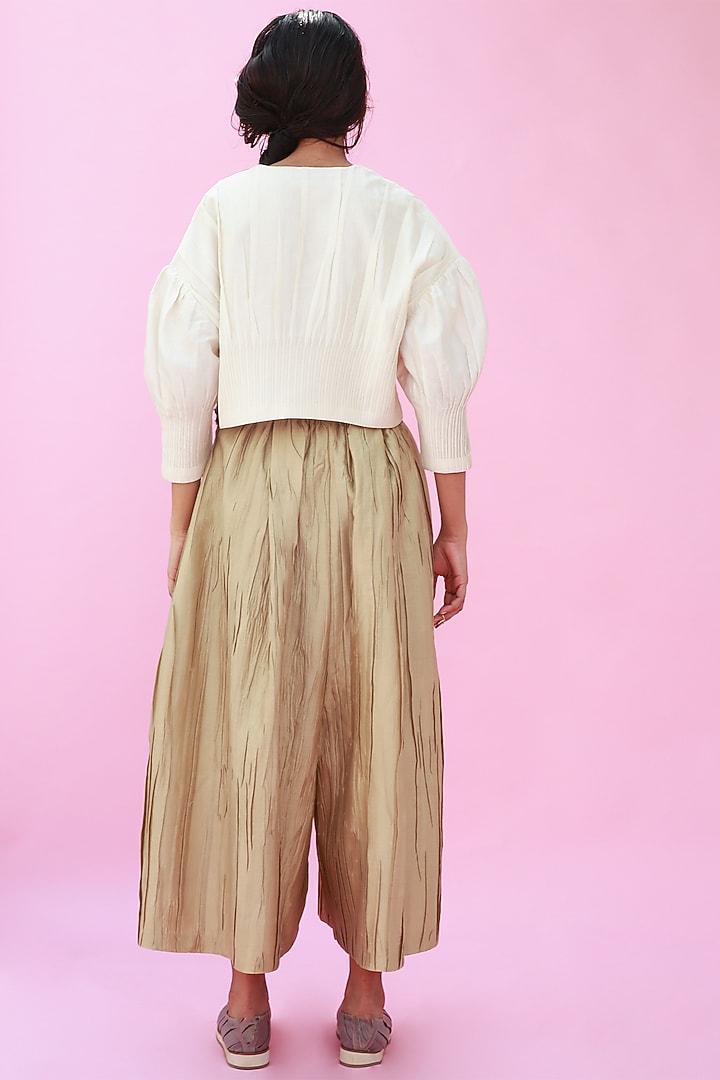 Yellow Anti Fit Trousers by Antar Agni at Pernia's Pop Up Shop