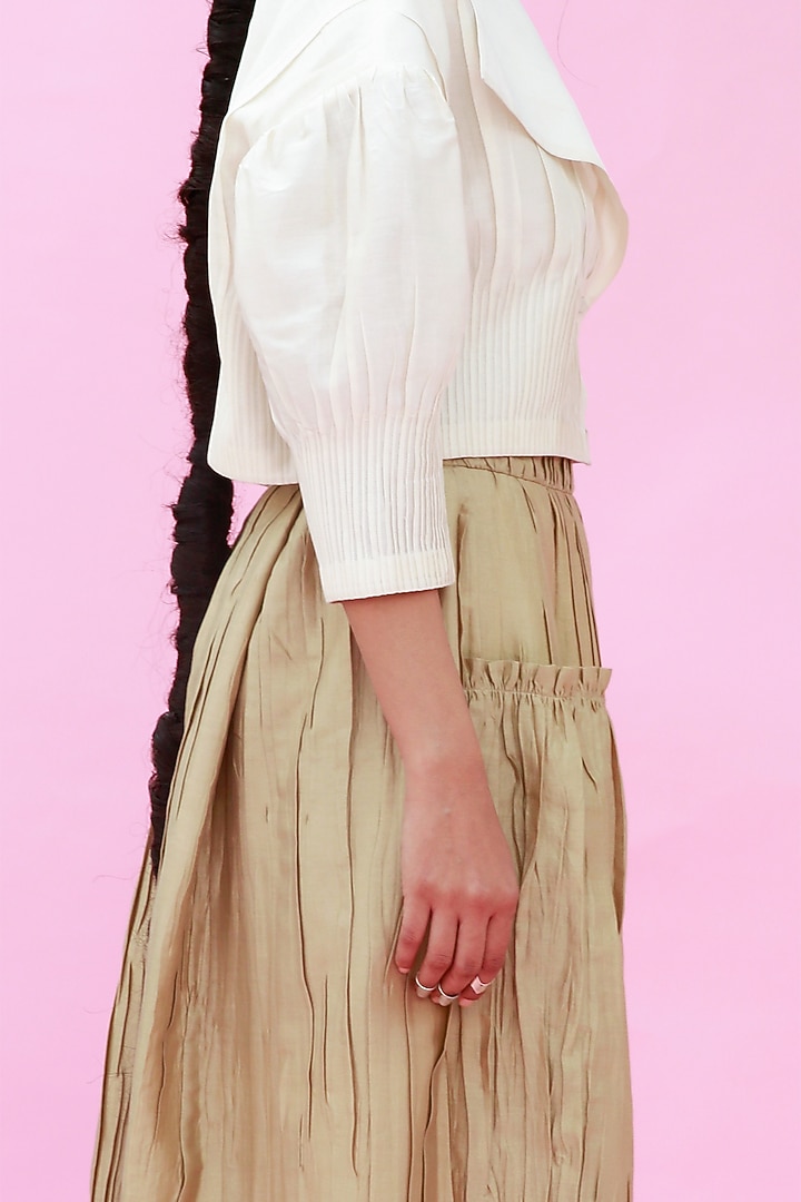 Yellow Anti Fit Trousers by Antar Agni at Pernia's Pop Up Shop