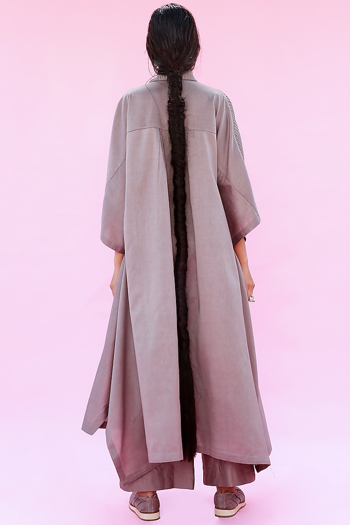 Grey Overlay With Tucks by Antar Agni at Pernia's Pop Up Shop