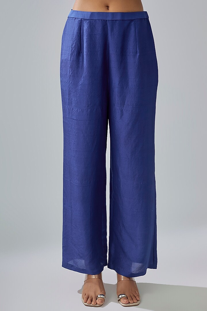 Purple Silk Kaftan Set by Aneesh Agarwaal PRET at Pernia's Pop Up Shop