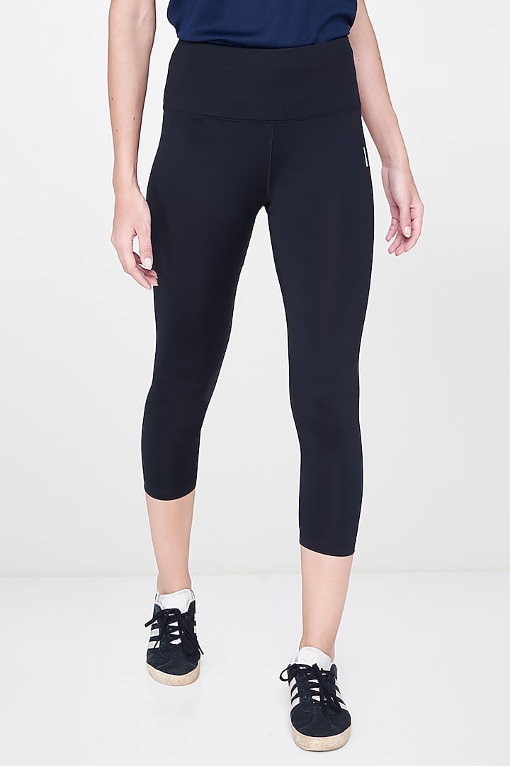 Black Polyester Leggings by AND at Pernia's Pop Up Shop