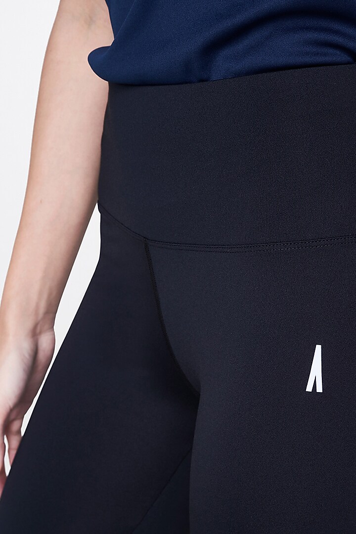 Black Polyester Leggings by AND at Pernia's Pop Up Shop
