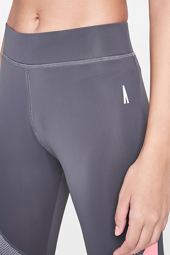 Grey Polyester Leggings by AND at Pernia's Pop Up Shop