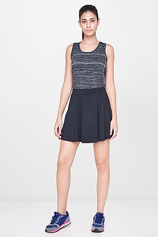 Grey Tank Top With Skirt by AND
