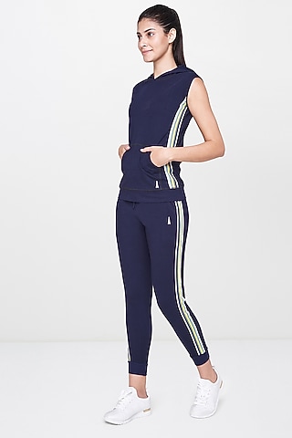 Navy Blue Hoodie With Joggers by AND