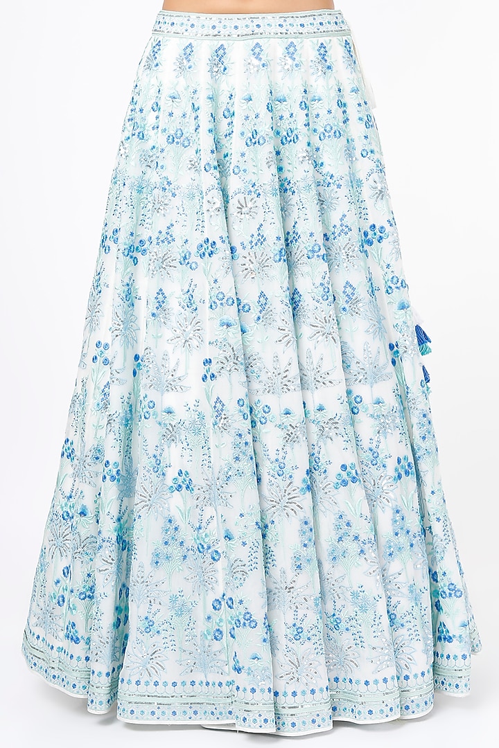 White Embroidered Bridal Lehenga Set by Anita Dongre at Pernia's Pop Up Shop