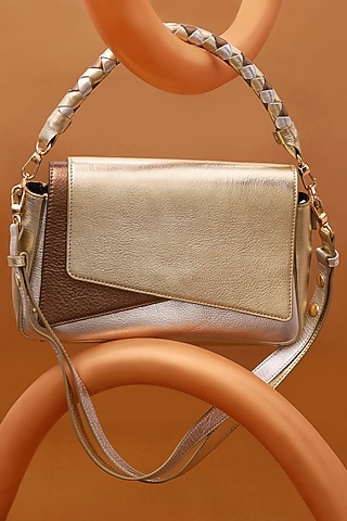 Multi-Colored Leather Flap Bag by And Also