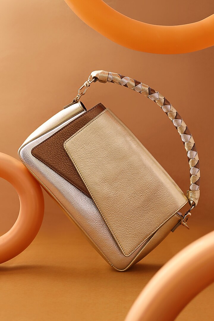 Multi-Colored Leather Flap Bag by And Also at Pernia's Pop Up Shop