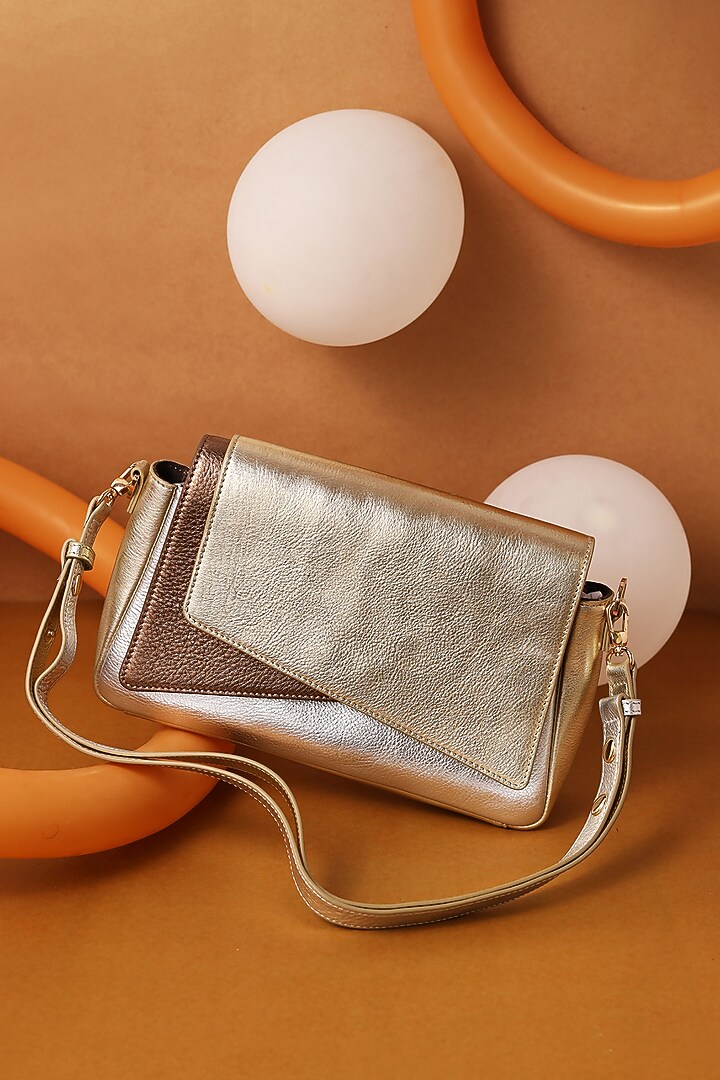 Multi-Colored Leather Flap Bag by And Also at Pernia's Pop Up Shop