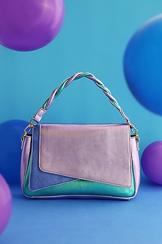 Multi-Colored Leather Flap Bag by And Also