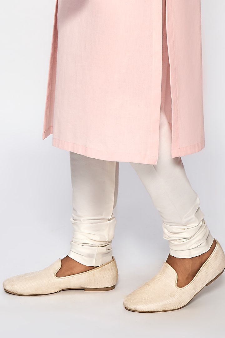 Pink Cotton Linen Kurta by Anita Dongre Men at Pernia's Pop Up Shop