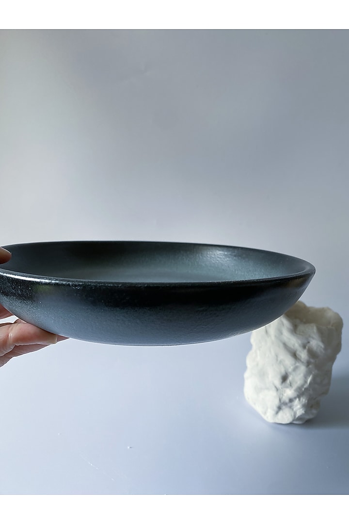 Grey Ceramic Matte Finished Salad Bowl by andneat at Pernia's Pop Up Shop