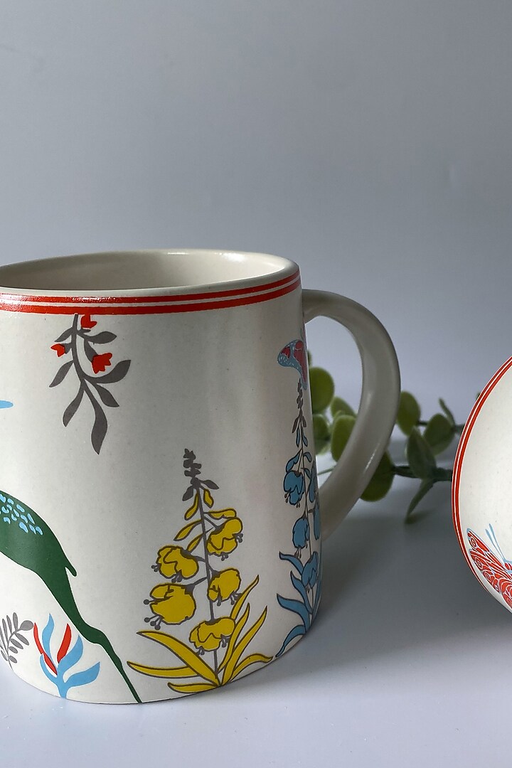 Off-White Ceramic Handcrafted Mug Set by Andneat at Pernia's Pop Up Shop