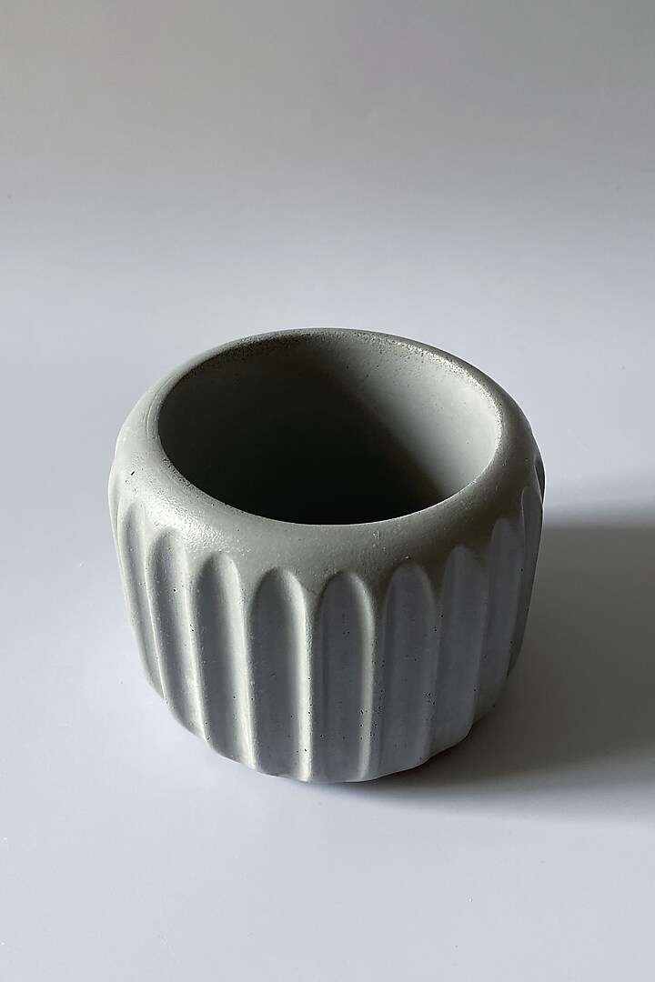 Grey Concrete Handcrafted Planter by Andneat at Pernia's Pop Up Shop